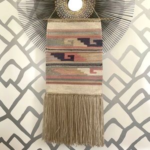 Fiber art wall hanging